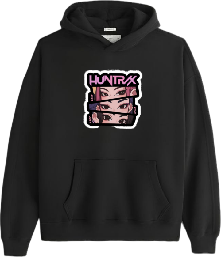 Hunterix kpop Oversize Hoodie Black 7