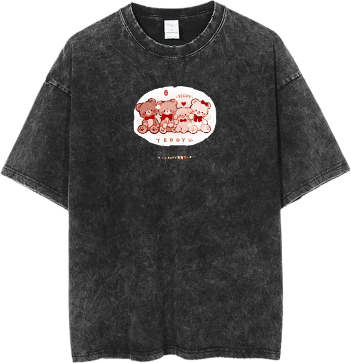 bear t- shirt Washed 7