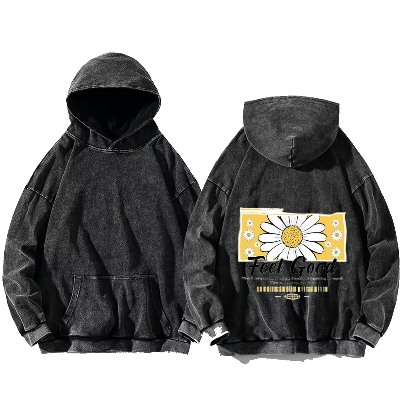 Feel Good One Size hoodie Washed Back 7