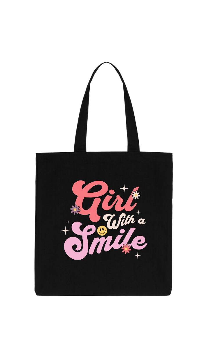 Girt Smile With a tote bag Black 80