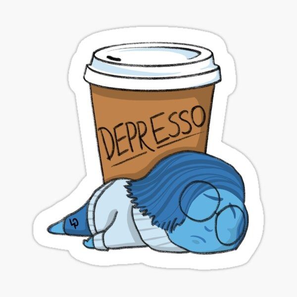 Sticker coffee Depresso 81