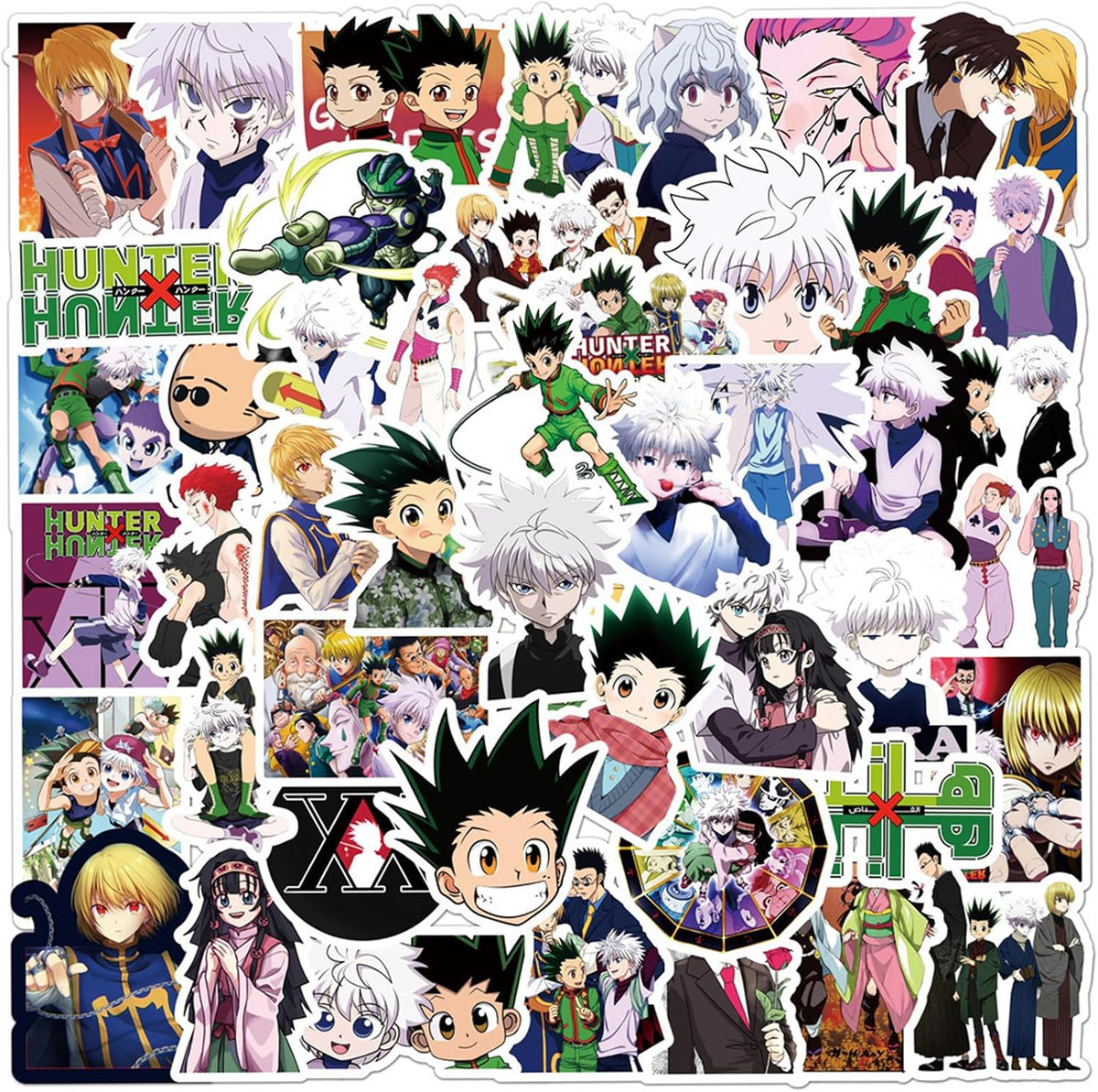 50PCS Hunter×Hunter Anime Stickers,Teens Stickers for Water Bottle Laptop Phone Scrapbooking Journaling for Adults for Party Supply Favor Decor (Pink)