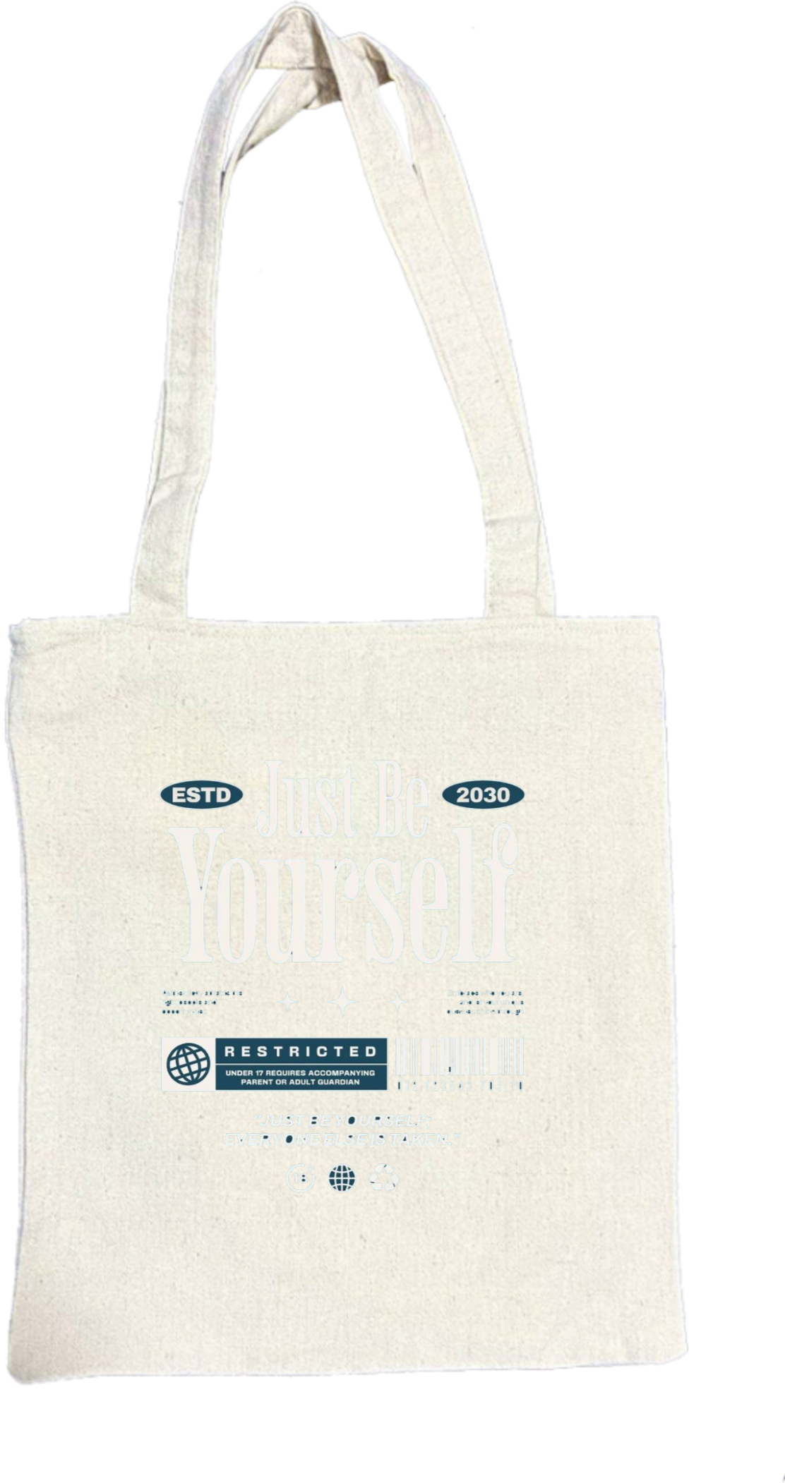 RESTRICTED tote bag beige 81