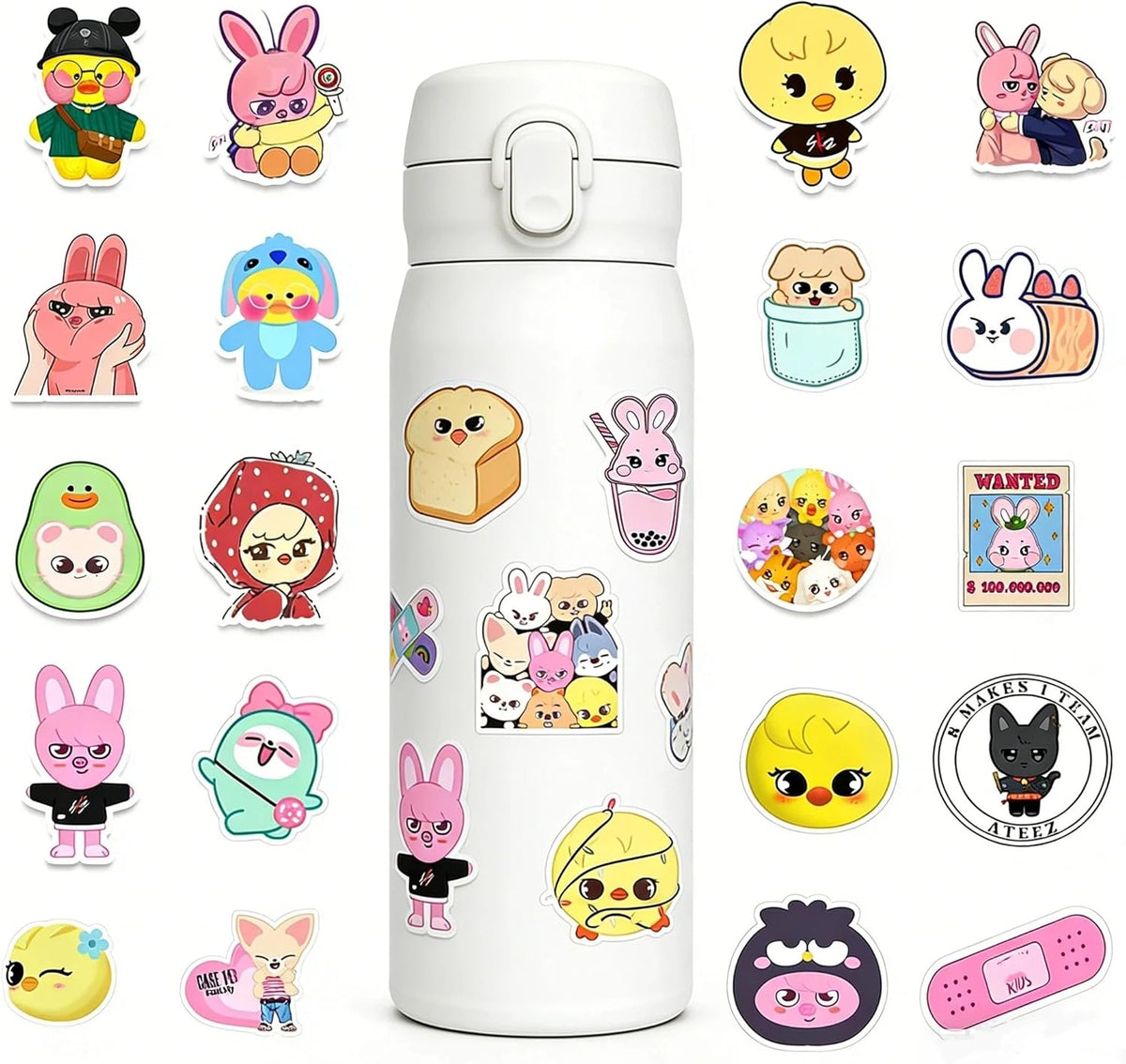 50 PCS Colorful Stray Stickers Zoo Stickers for Teens Adults Cute Cartoon Stray Sticker for Fans Kpop Sticker for Kpop Lovers