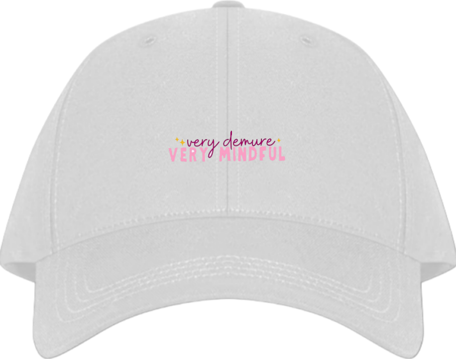 very demure VERY MINDFUL Baseball cap White 78