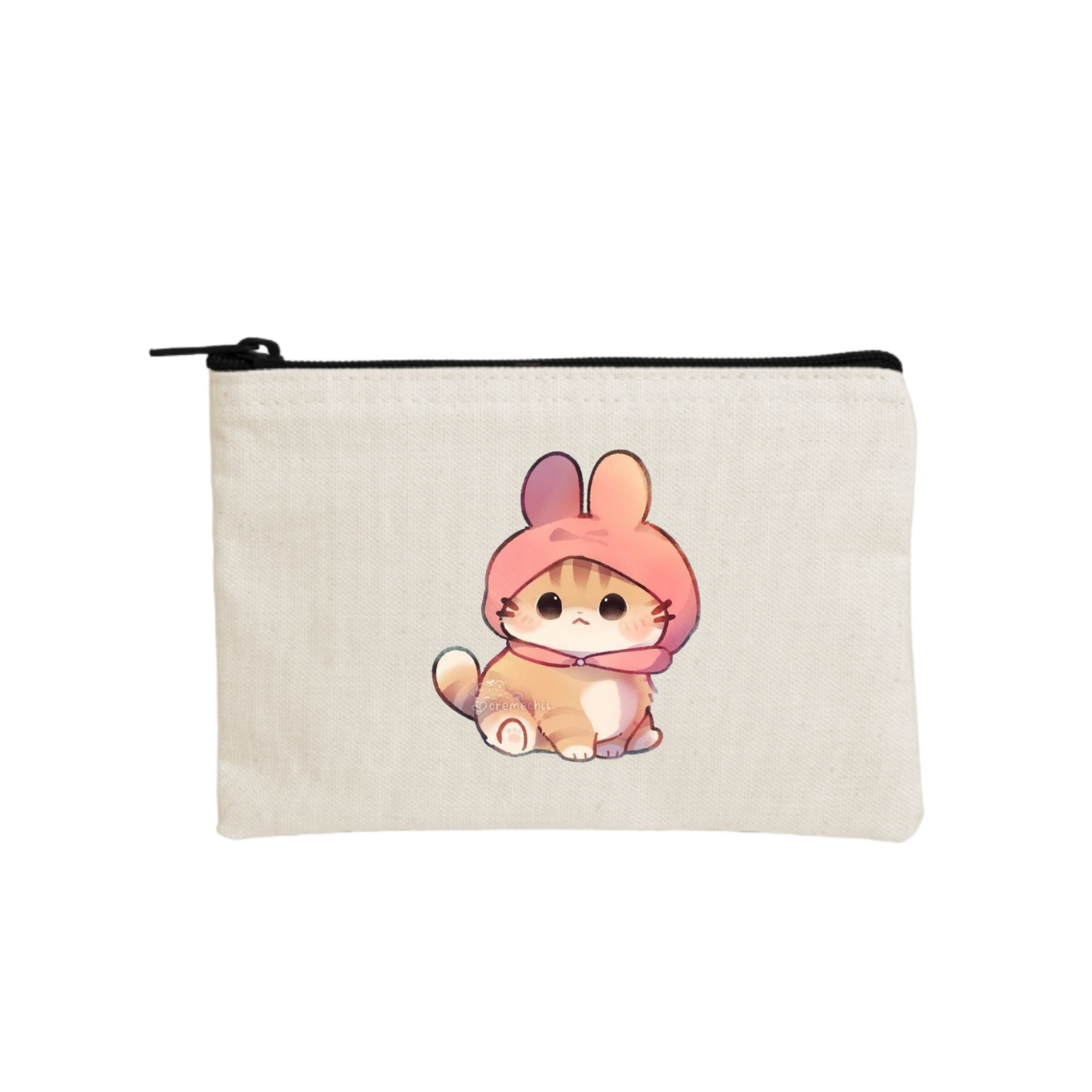 cat wallet pencil case Beige 83