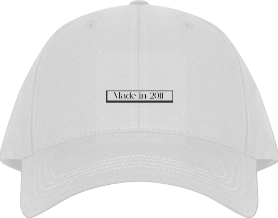 Made in 2011 Baseball cap White 81