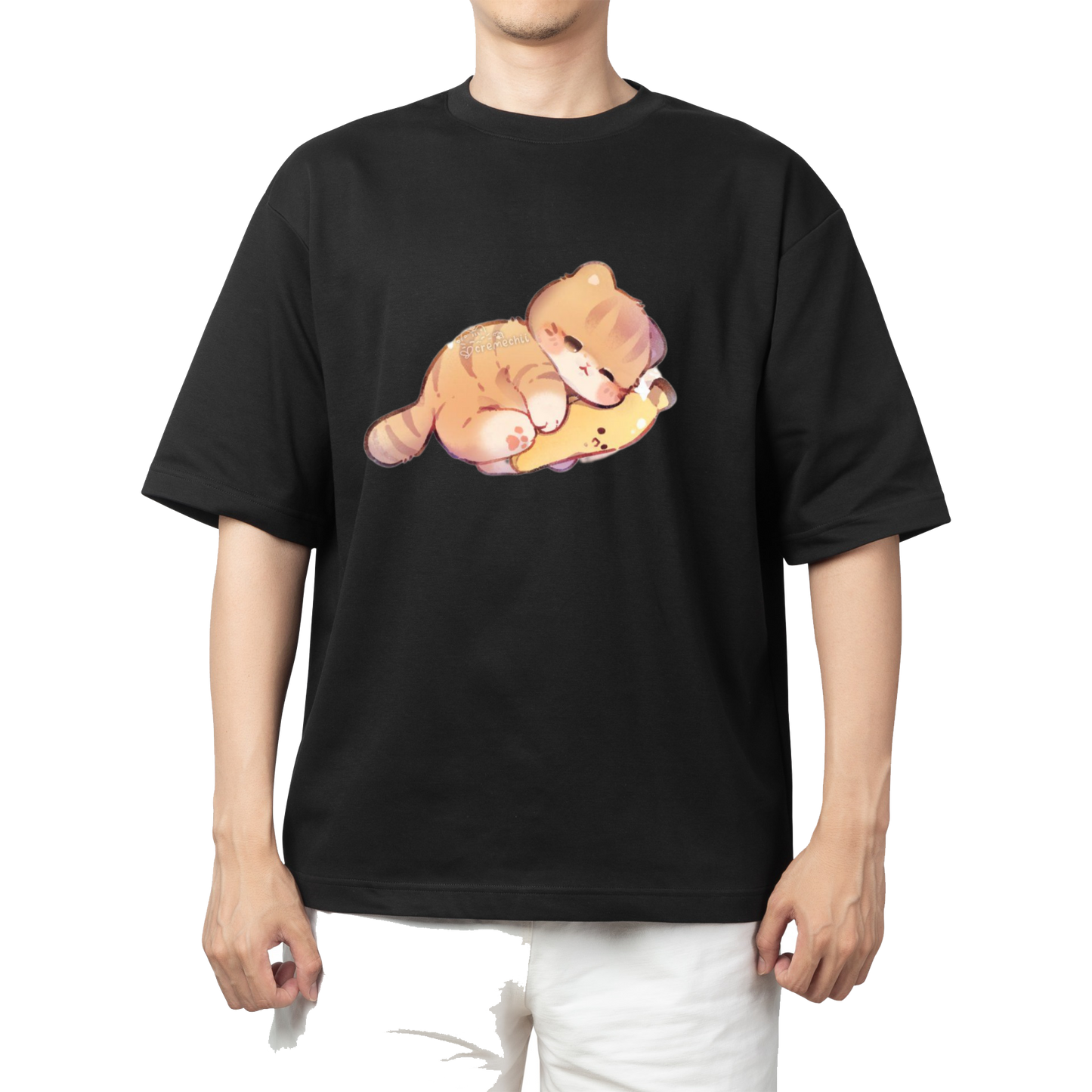 cat One Size t- shirt Black 86