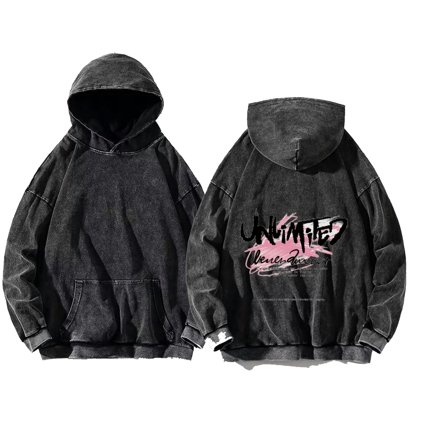 UNLIMITED Wenen Luca GR One Size hoodie Washed Back 69