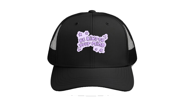 Baseball cap Black BE KiND TO YOUR MiND 132