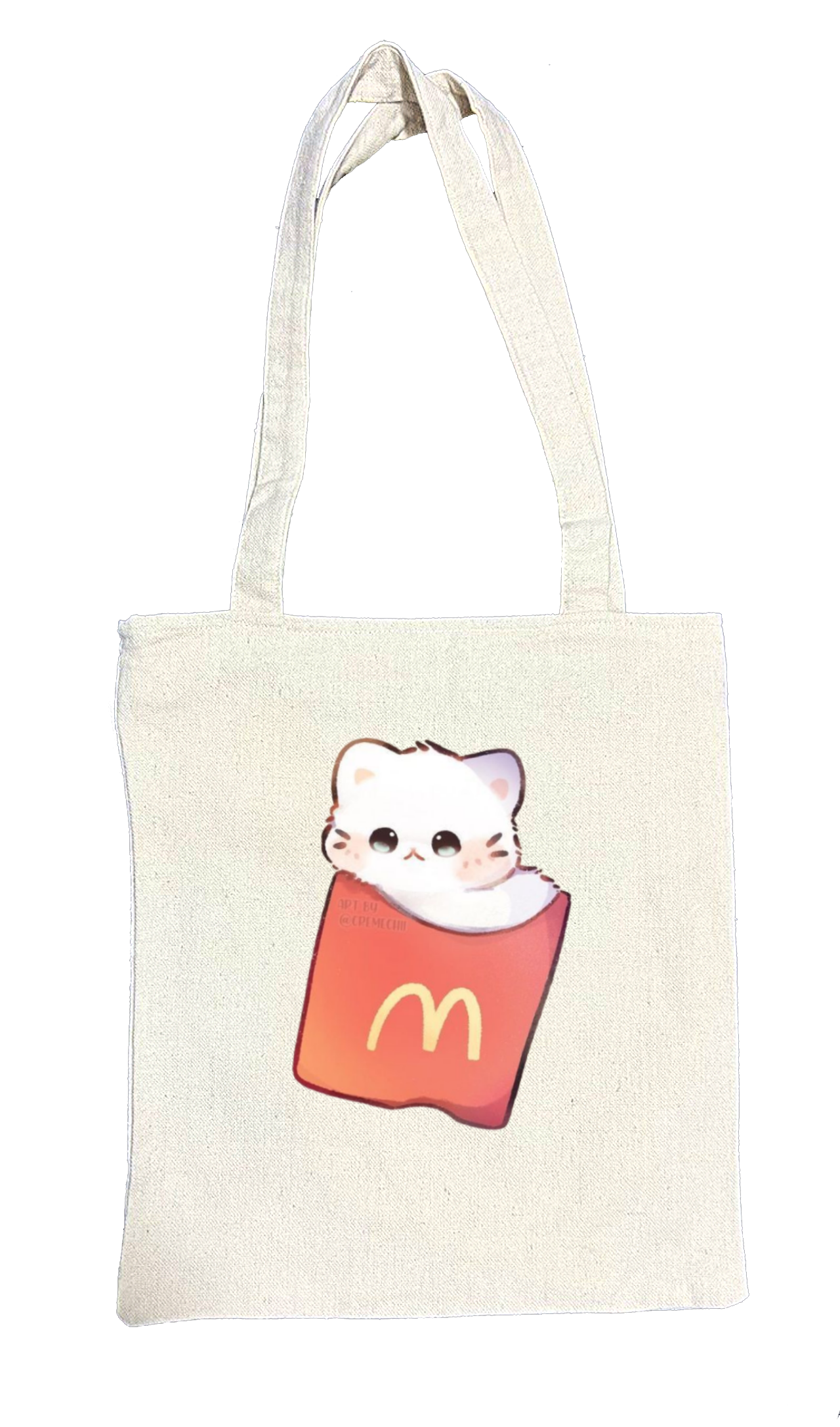 cat tote bag White 87