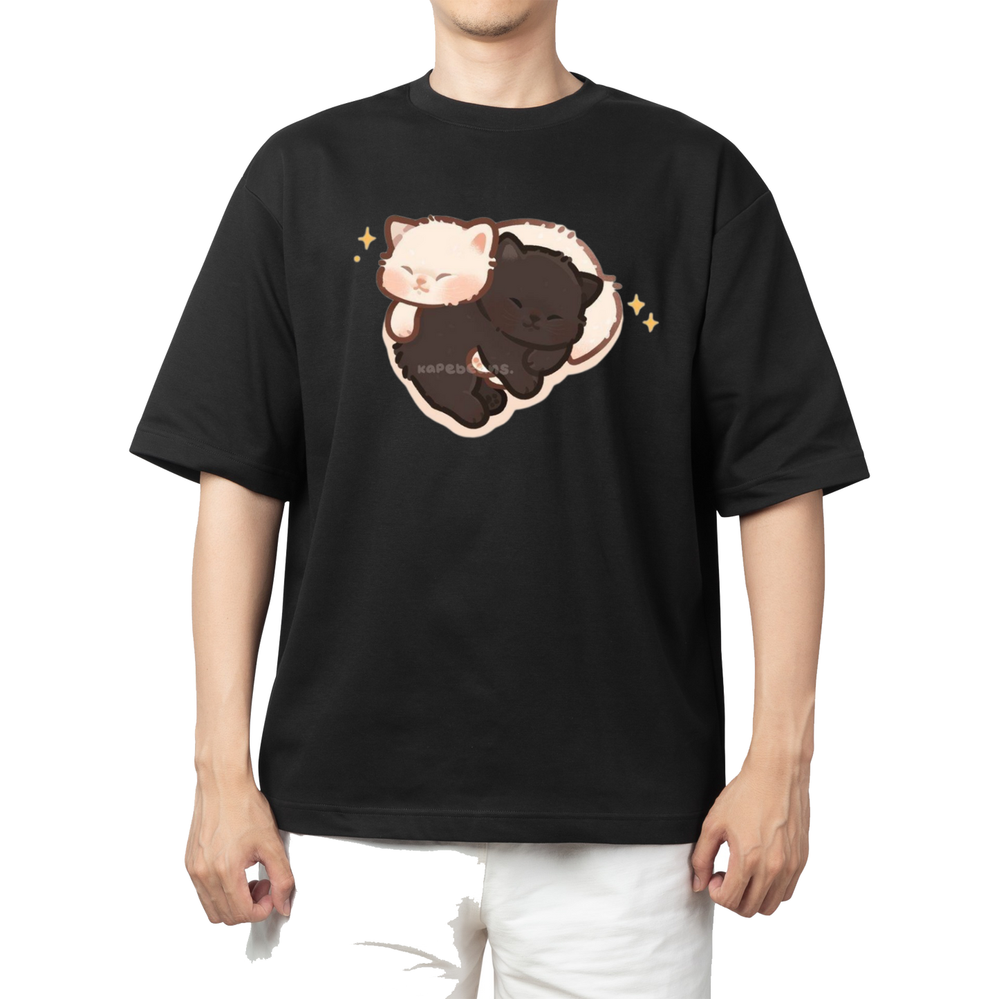 cat One Size t- shirt Black 88