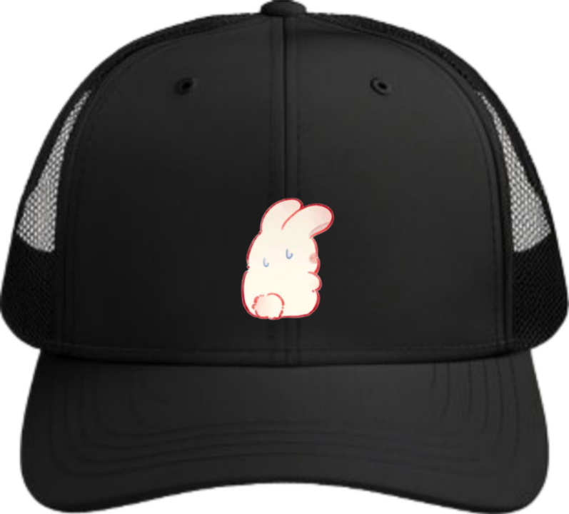 bunny Baseball cap Black 84