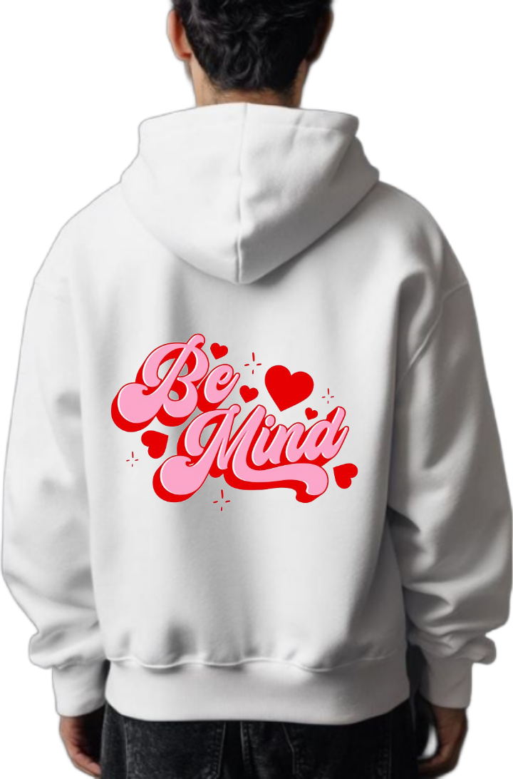 Be Mine One Size hoodie White Back 88