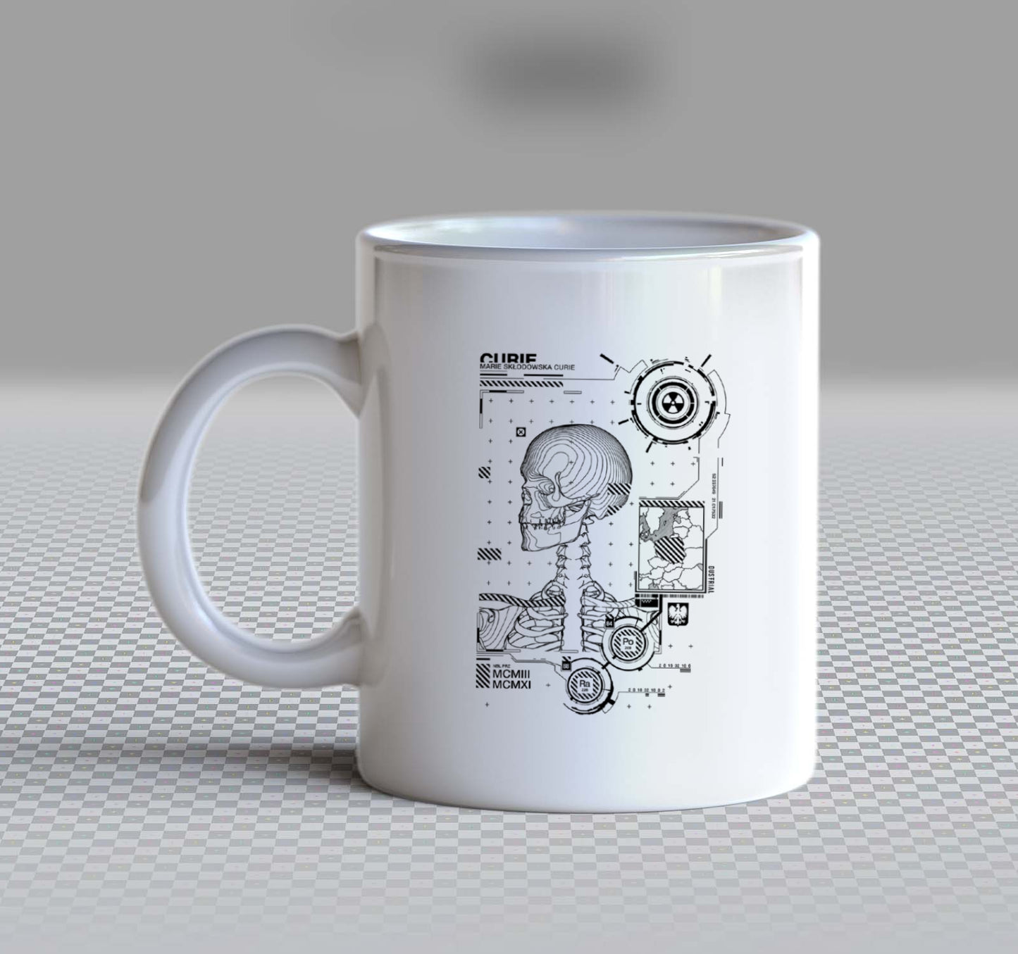 CURIE Back text Mug 88
