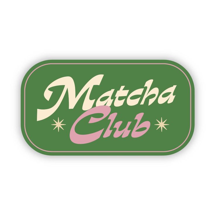 Sticker coffee Matcha Club 89