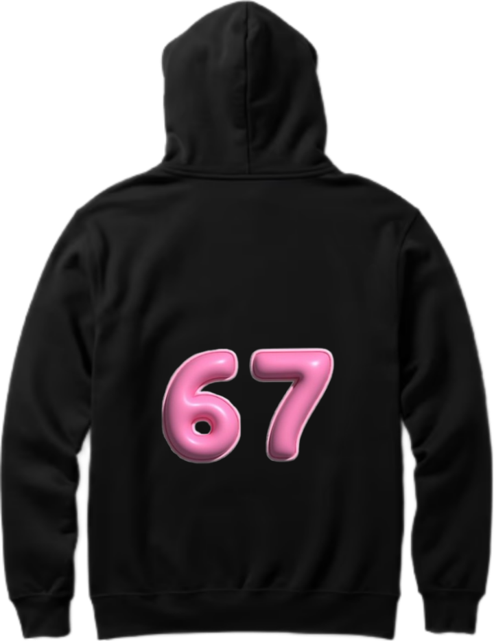 designs 67 Oversize Hoodie Black Back 8