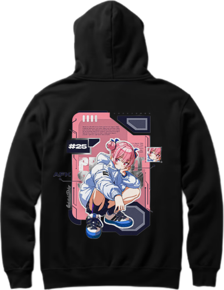 Style Over Size hoodie Black Back 46