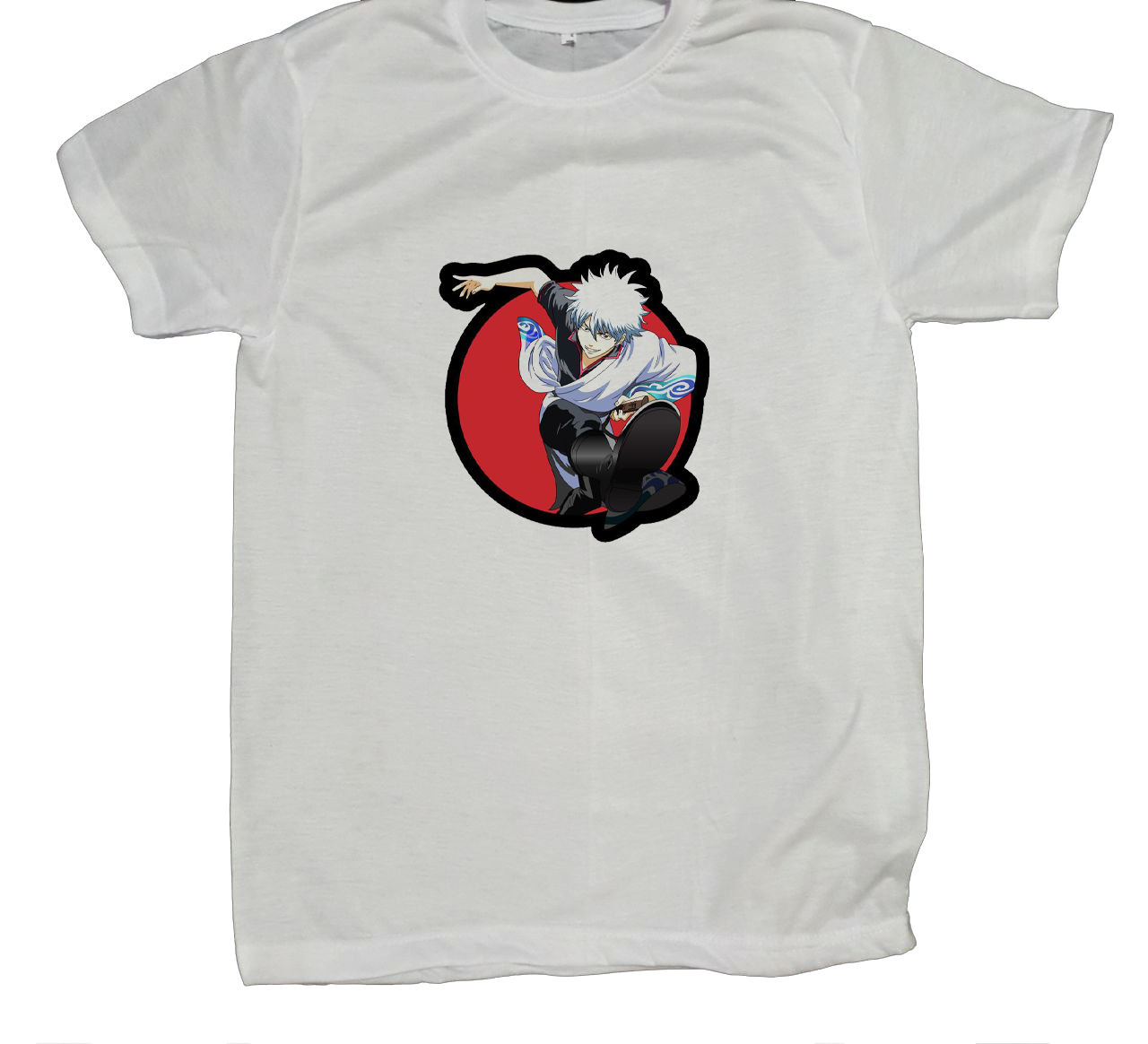 gintama t- shirt fat White 8