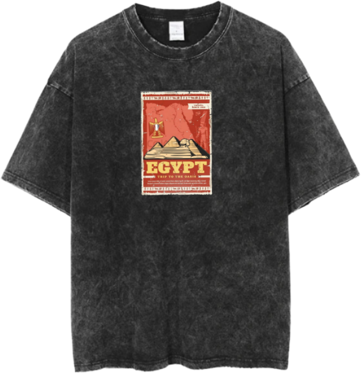 Egypt t- shirt Over Size Washed 8