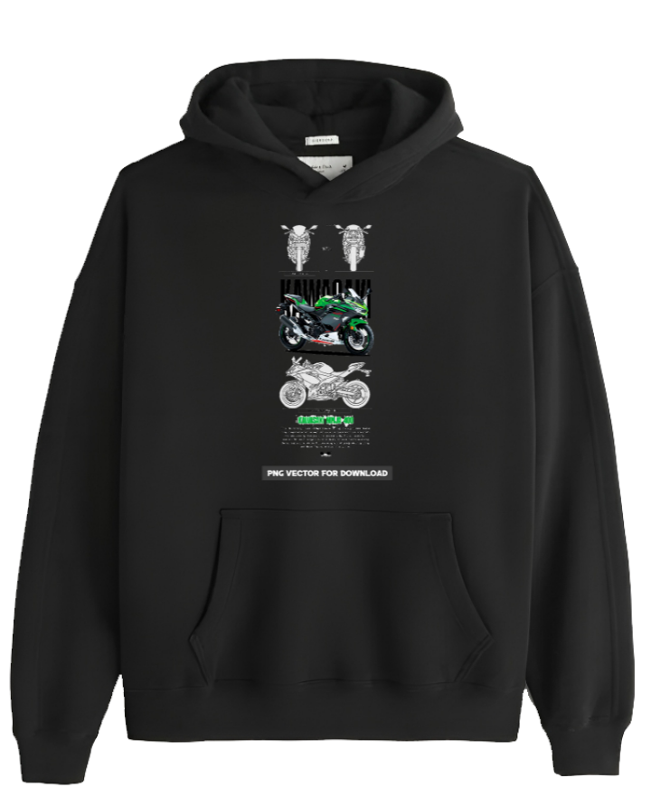 MOTOR CYCLE One Size hoodie Black 8
