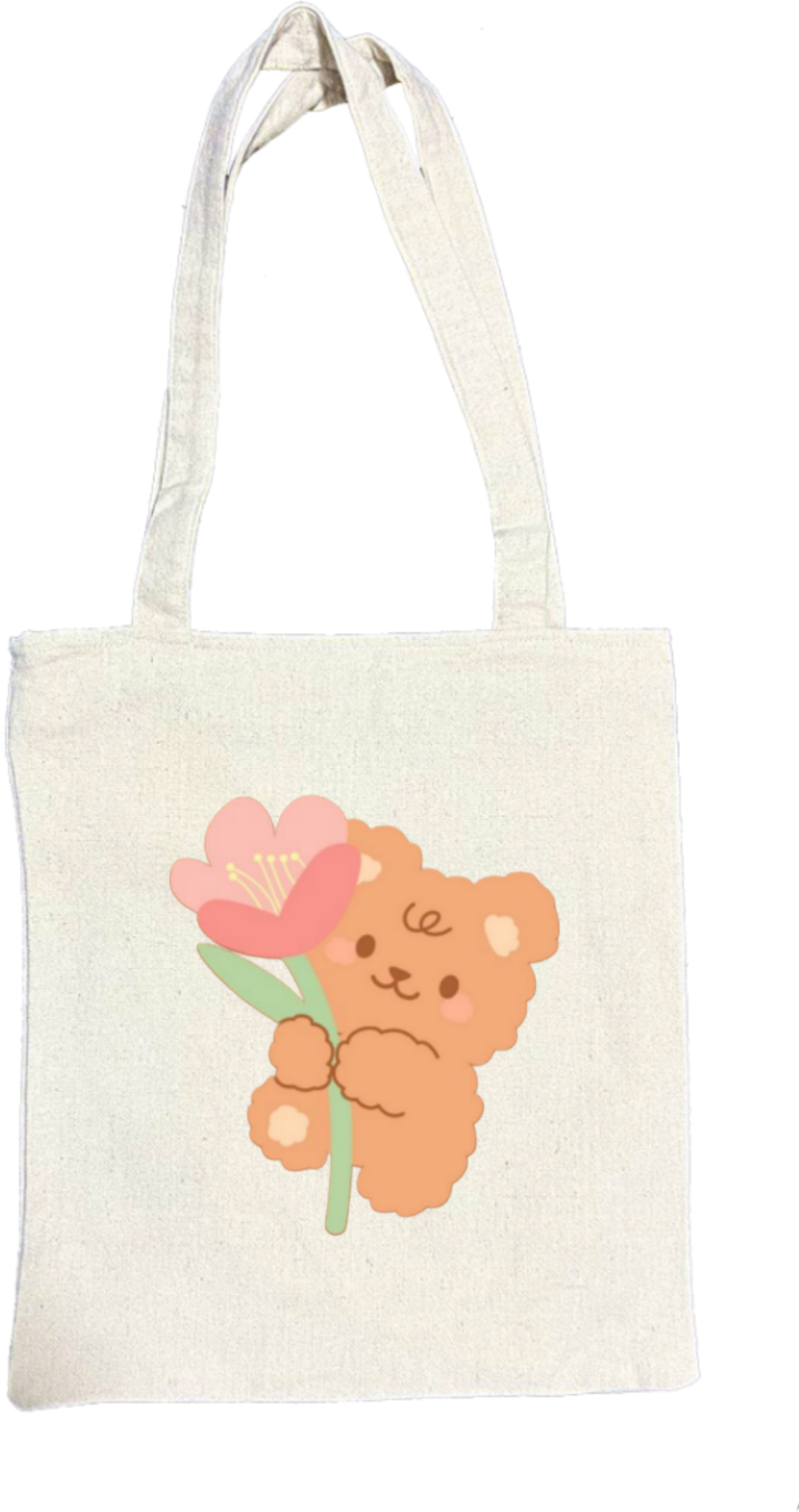 bear tote bag Beige 8