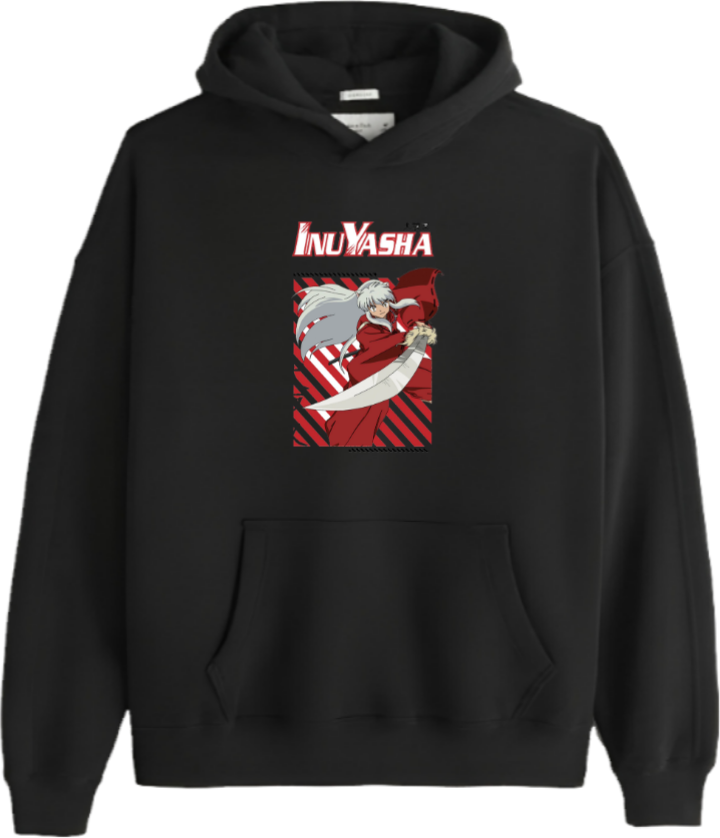 Inuyasha One Size hoodie Black 8