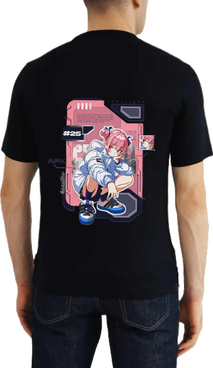 Pumamaku t- shirt Over Size Black Back 48