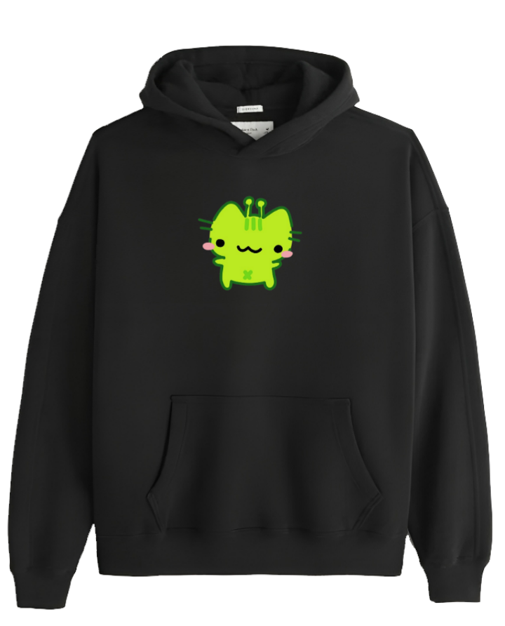 aliens Oversize Hoodie Black 8