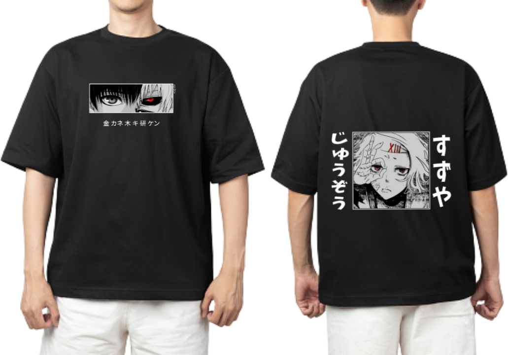 Tokyo ghoul t- shirt One Size Black Back 8