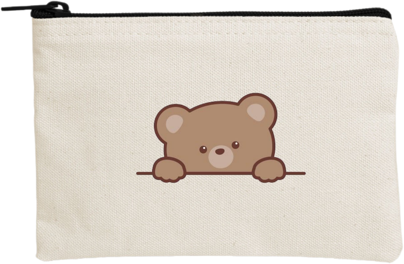 bear wallet pencil case Beige 8