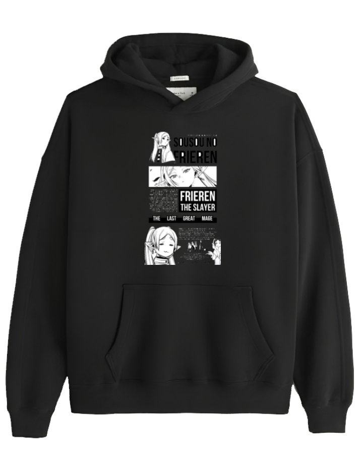 Frieren Beyond Journey's End One Size hoodie Black 8