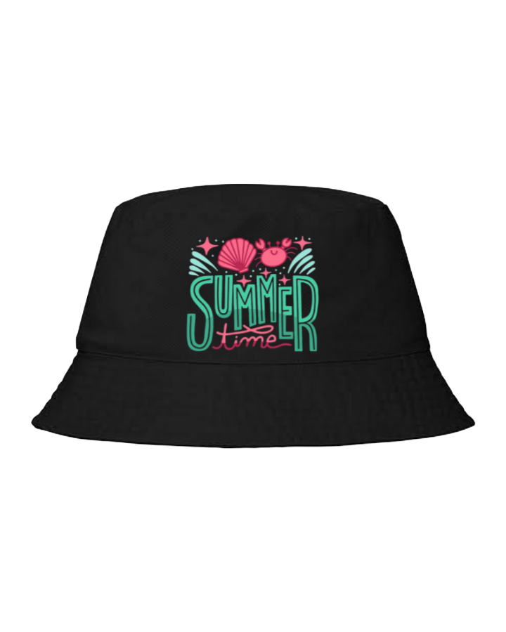 Summer Vibes Bucket hat Fishman hat cap Black 8