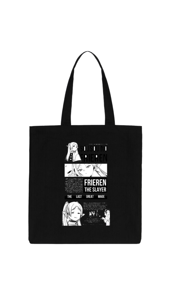 Frieren Beyond Journey's End tote bag Black 8