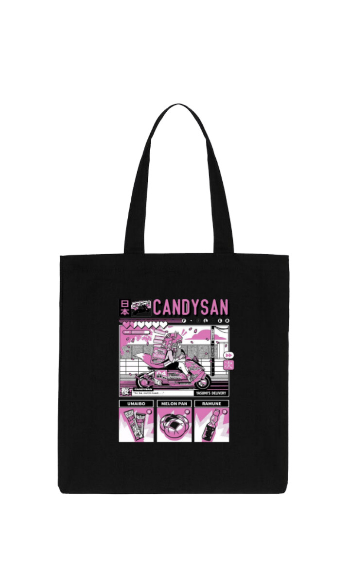 CANDYSAN tote bag Black 8