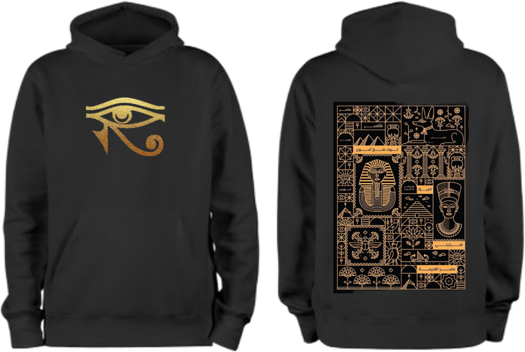 Egypt Over Size hoodie Black Back 8