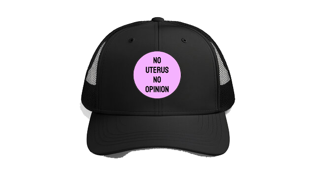 Baseball cap Black NO UTERUS NO OPINION 59