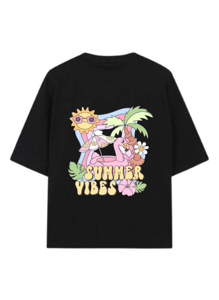 Summer Vibes t- shirt Black Back 8