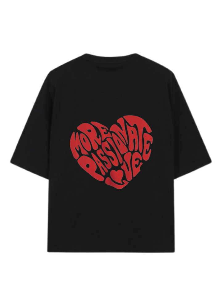 VaIentine coupIe t- shirt Black Back 8