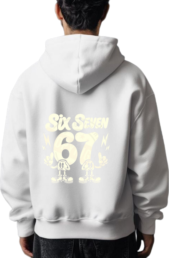 designs 67 Oversize Hoodie White Back 8