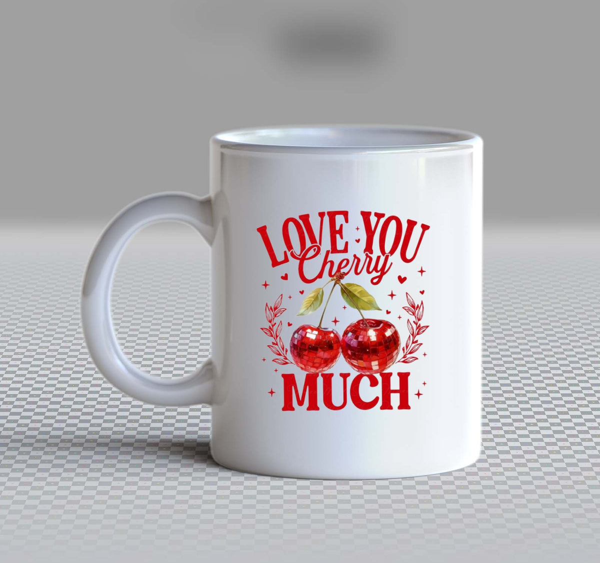 Love You Cherry Much Mug White 86