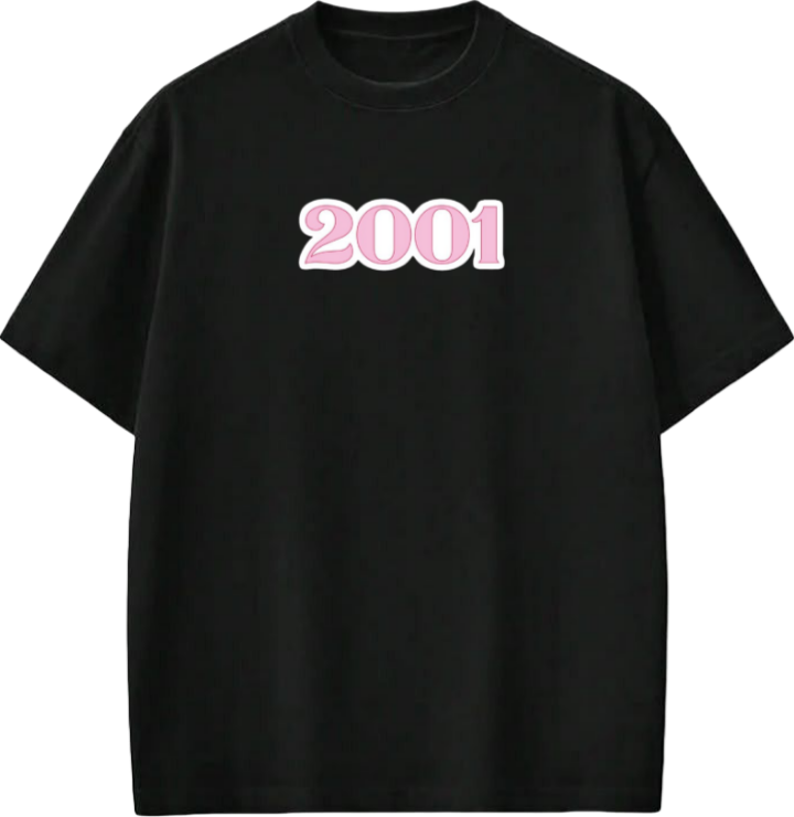 age t- shirt Black 2001