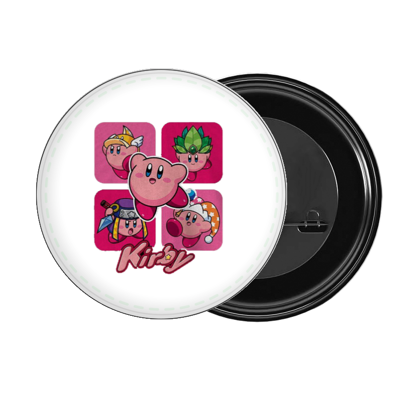 Cute Anime Kirby Bunny Pin Button – Kawaii Pink Rabbit Costume Metal Badge, Aesthetic Backpack & Jacket Accessories, Perfect Gift for Gamers and Anime Fans 8