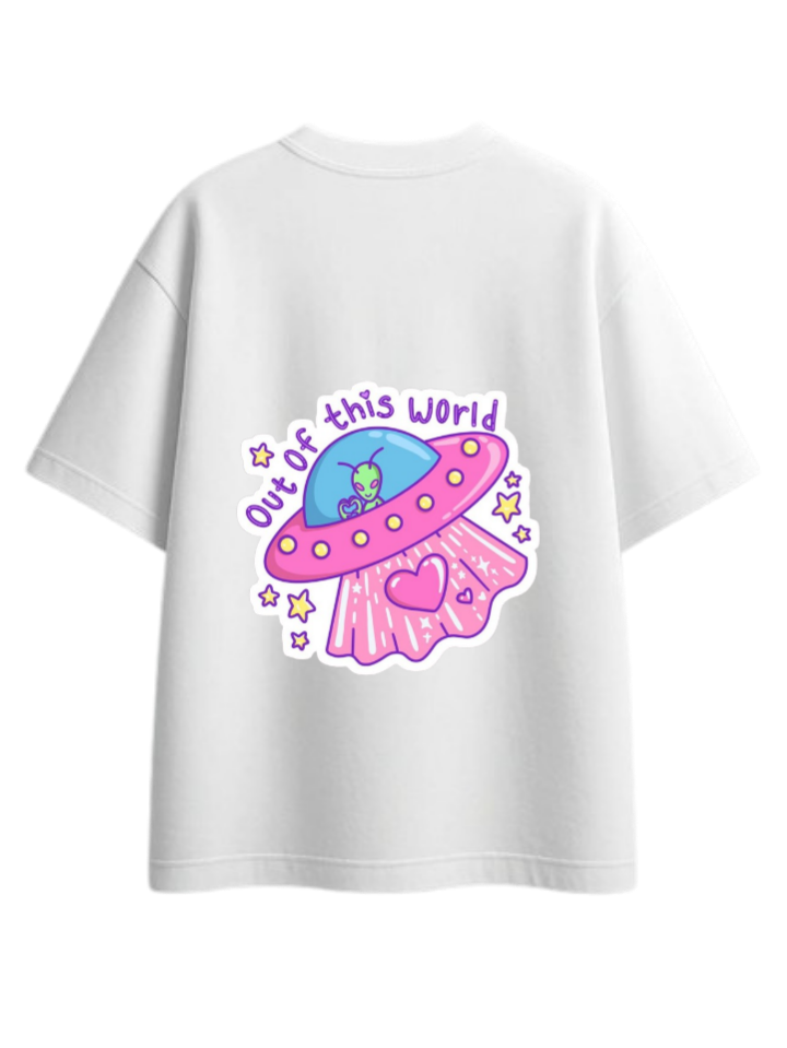 aliens One Size t- shirt White Back 8