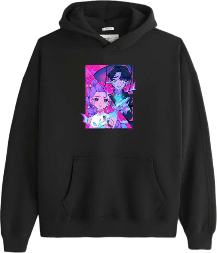 Hunterix kpop Oversize Hoodie Black 8