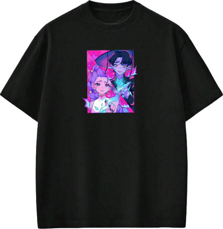 Hunterix kpop t- shirt Black 8