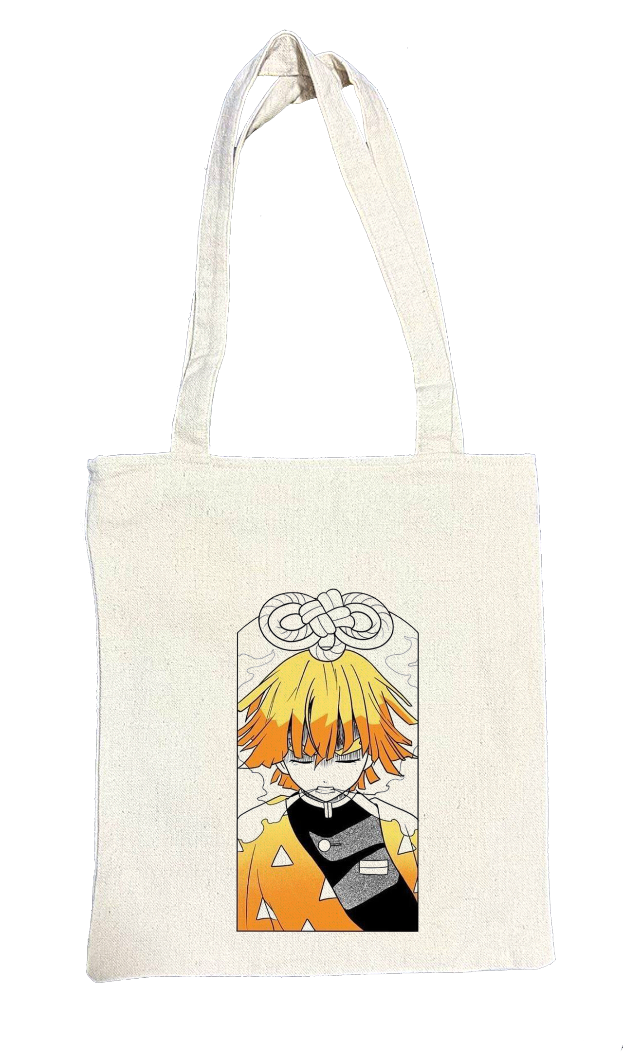 Anime Demon slayer nezuko tanjiro tote bag Beige 8