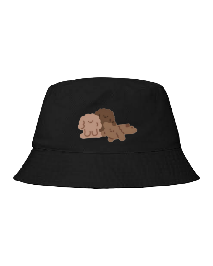 bear Bucket hat Fishman hat cap Black 8