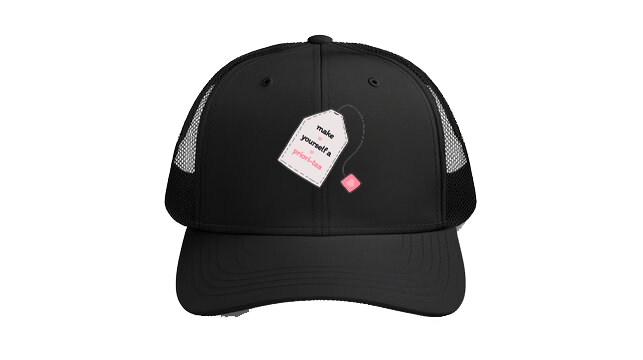 Baseball cap Black Make yourself a priori-tea 8