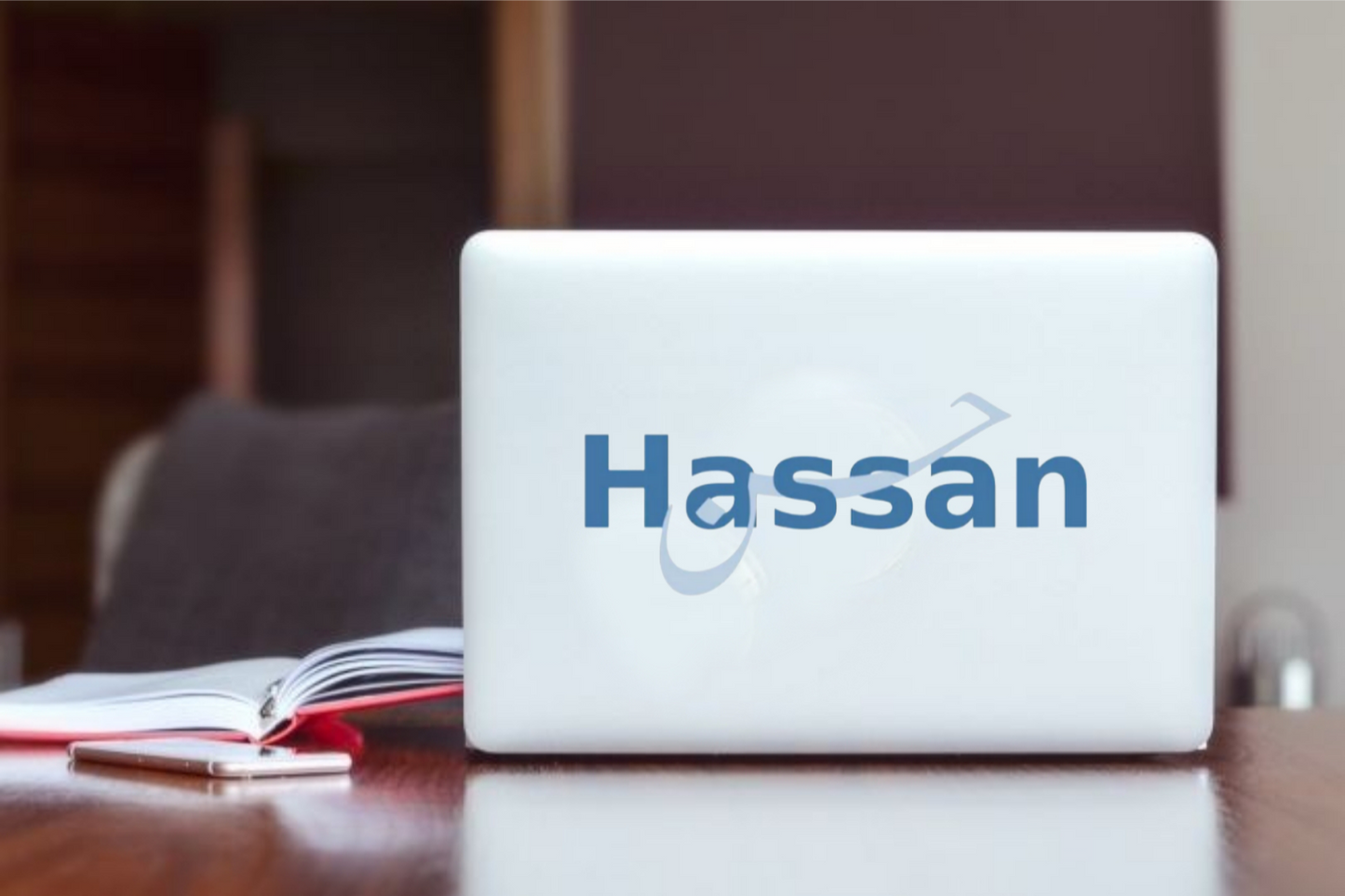 names Laptop Sticker Hassan 8